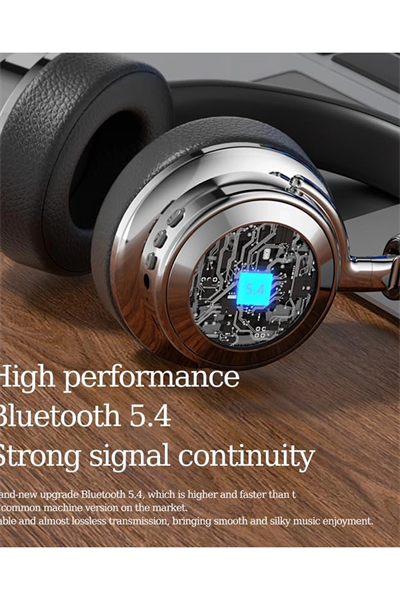 Metal Kulak Üstü Kablosuz Bluetooth Kulaklık Hybrid Anc Type-c Hızlı Şarj Bluetooth 6.0