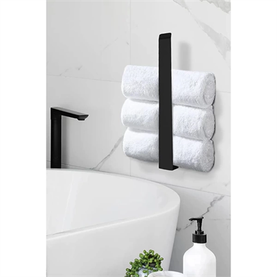 Metal Mat Siyah Havluluk