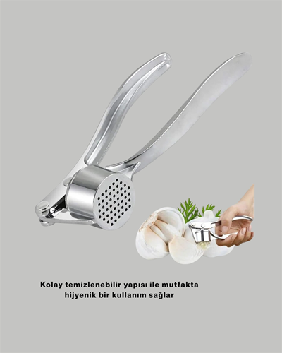 Metal Sarımsak Ezici Ergonomik Tutma ve Güçlü Presleme