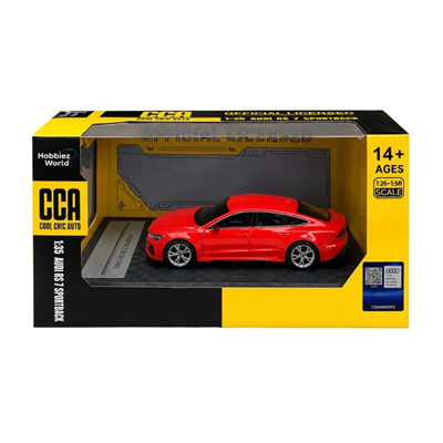Metal Şasi 1/32 Audi RS 7 Sportback Model Araba - Tek Kutu, Vitrin Koleksiyon BX-313411
