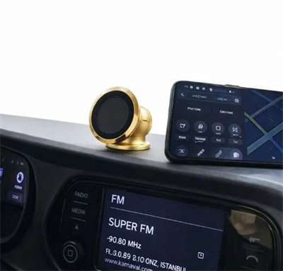 Metal Telefon Tutucu Torpidoya Yapışan Mıknatıslı - Stokta Olan Renk Gönderilir