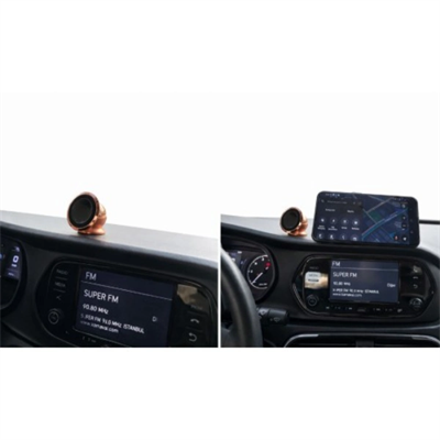 Metal Telefon Tutucu Torpidoya Yapışan Mıknatıslı