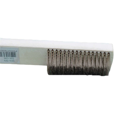 Metal Telli Fırça Ahşap Saplı Pas Kir Sökme Temizleme Fırçası Bx40
