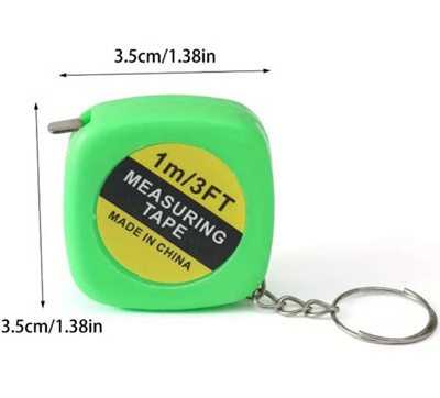 Metre Anahtarlık 1 Metre Şerit Ölçüm Bandı Cep Tipi Taşınabilir Metre