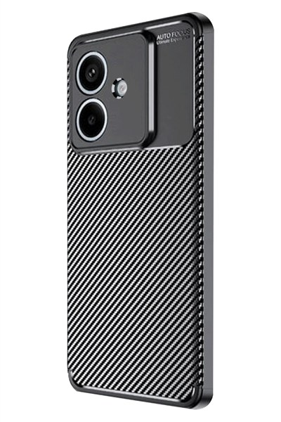 Mey İthalat®   A3 Kılıf Auto Focus Karbon Kapak - Siyah