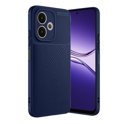 Mey İthalat®   A5 Pro 4G Kılıf Auto Focus Karbon Kapak - Lacivert