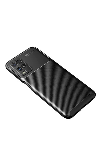 Mey İthalat®   A54 4G Kılıf Auto Focus Karbon Kapak - Siyah