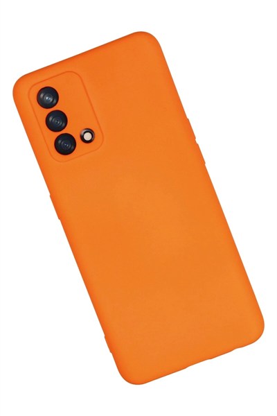 Mey İthalat®   A74 4G Kılıf Nano içi Kadife Silikon - Turuncu