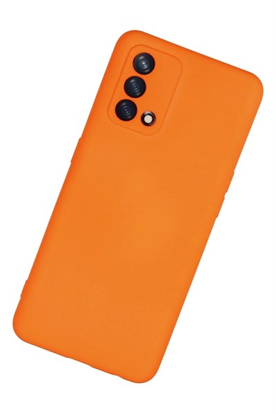 Mey İthalat®   A74 4G Kılıf Nano içi Kadife Silikon - Turuncu