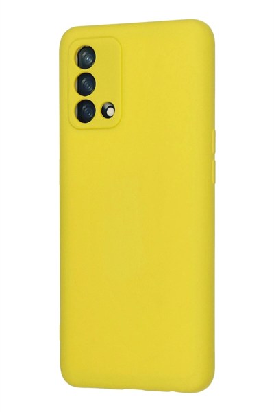 Mey İthalat®   A74 4G Kılıf Nano içi Kadife Silikon - Sarı