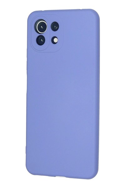 Mey İthalat®   Mİ 11 Lite Kılıf Nano içi Kadife Silikon - Lila