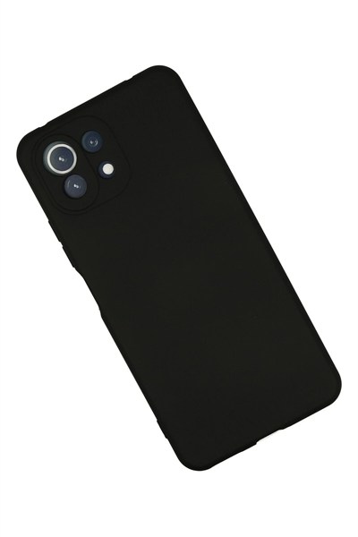 Mey İthalat®   Mİ 11 Lite Kılıf Nano içi Kadife Silikon - Siyah