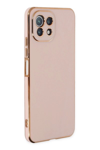 Mey İthalat®   Mİ 11 Lite Kılıf Volet Silikon - Pembe