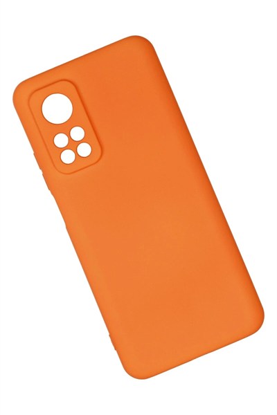 Mey İthalat®   Mi 10T Kılıf Nano içi Kadife Silikon - Turuncu
