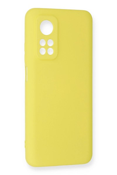 Mey İthalat®   Mi 10T Kılıf Nano içi Kadife Silikon - Sarı