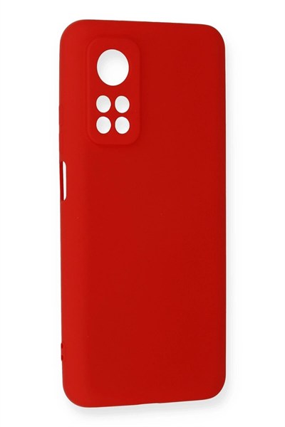 Mey İthalat®   Mi 10T Kılıf Nano içi Kadife Silikon - Kırmızı