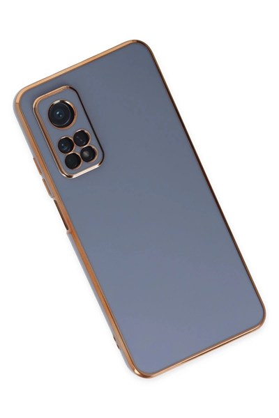 Mey İthalat®   Mi 10T Kılıf Volet Silikon - Mavi