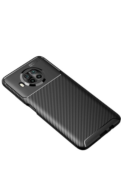 Mey İthalat®   Mi 10T Lite Kılıf Auto Focus Karbon Kapak - Siyah