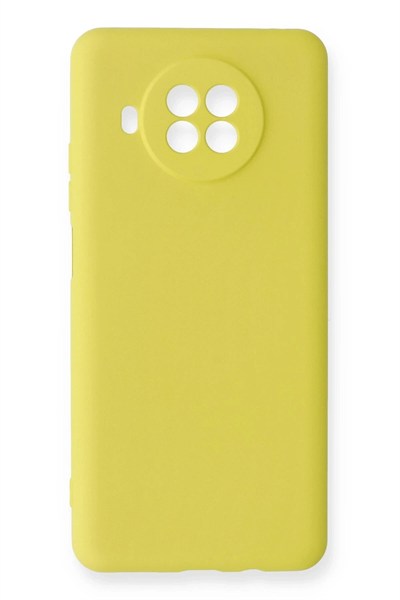 Mey İthalat®   Mi 10T Lite Kılıf Nano içi Kadife Silikon - Sarı