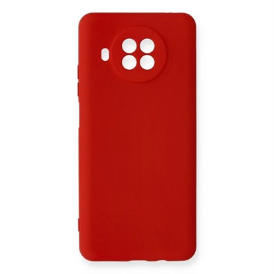 Mey İthalat®   Mi 10T Lite Kılıf Nano içi Kadife Silikon - Kırmızı