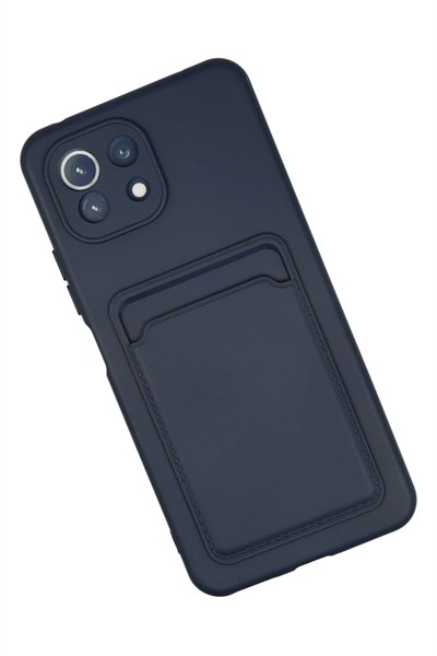 Mey İthalat®   Mi 11 Kılıf Kelvin Kartvizitli Silikon - Lacivert