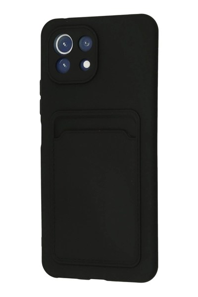 Mey İthalat®   Mi 11 Kılıf Kelvin Kartvizitli Silikon - Siyah