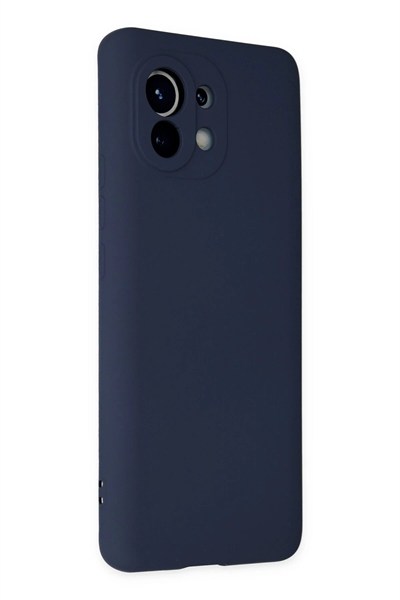Mey İthalat®   Mi 11 Kılıf Nano içi Kadife Silikon - Lacivert