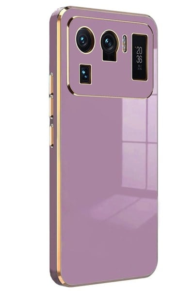 Mey İthalat®   Mi 11 Ultra Kılıf Volet Silikon - Mor