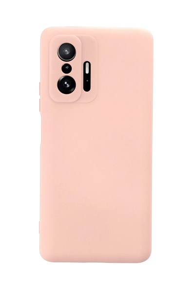 Mey İthalat®   Mi 11T Pro Kılıf Nano içi Kadife Silikon - Pudra