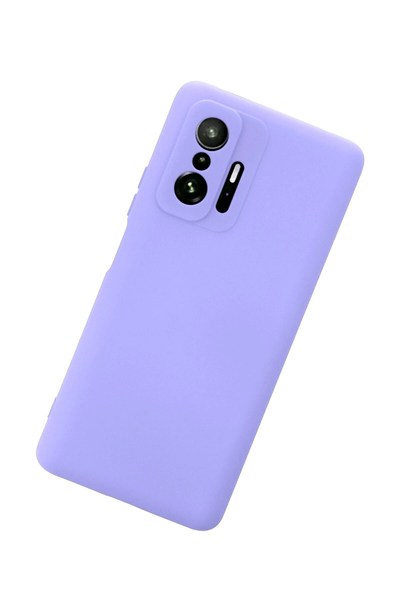 Mey İthalat®   Mi 11T Pro Kılıf Nano içi Kadife Silikon - Lila