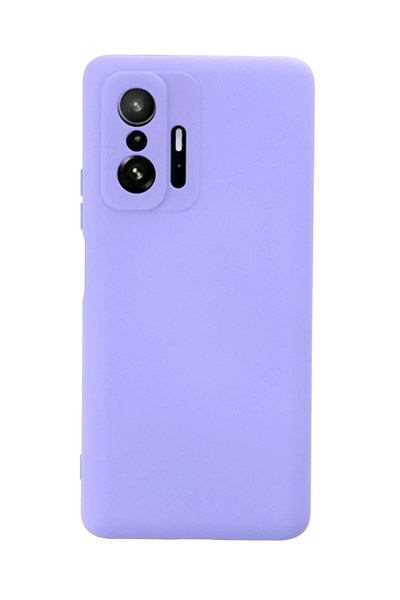 Mey İthalat®   Mi 11T Pro Kılıf Nano içi Kadife Silikon - Lila