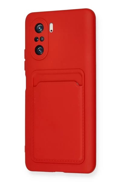 Mey İthalat®   Mi 11i Kılıf Kelvin Kartvizitli Silikon - Kırmızı