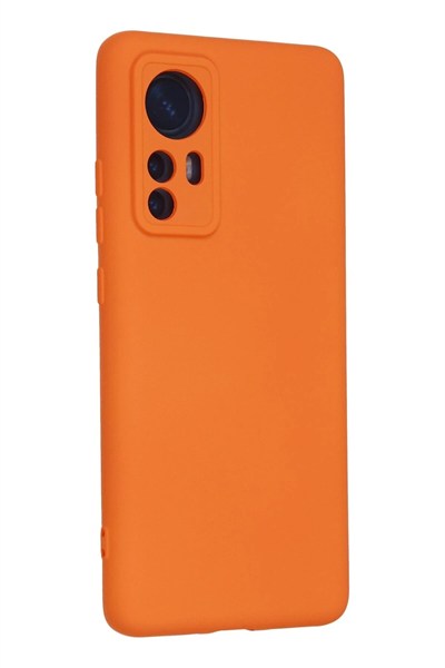 Mey İthalat®   Mi 12 Kılıf Nano içi Kadife Silikon - Turuncu