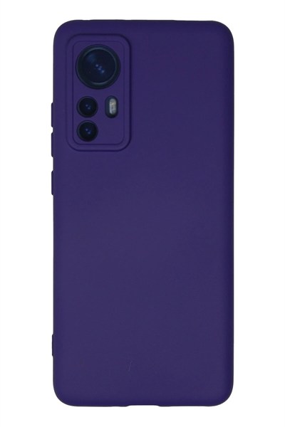 Mey İthalat®   Mi 12 Kılıf Nano içi Kadife Silikon - Mor