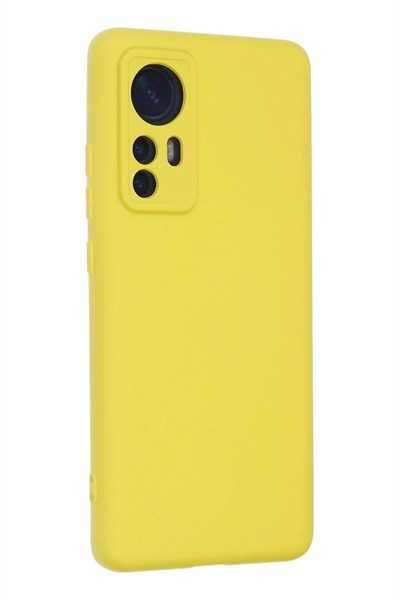 Mey İthalat®   Mi 12 Kılıf Nano içi Kadife Silikon - Sarı