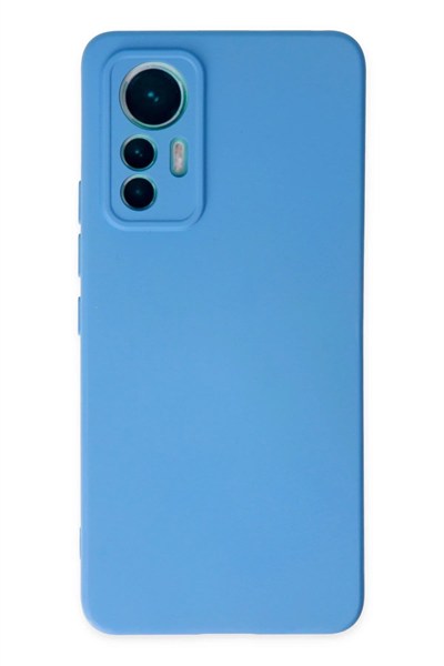 Mey İthalat®   Mi 12 Lite Kılıf Nano içi Kadife Silikon - Mavi