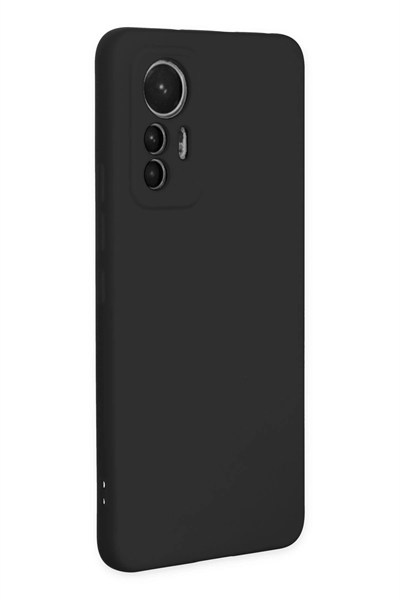 Mey İthalat®   Mi 12 Lite Kılıf Nano içi Kadife Silikon - Siyah