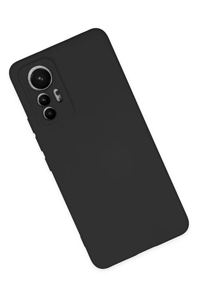 Mey İthalat®   Mi 12 Lite Kılıf Nano içi Kadife Silikon - Siyah