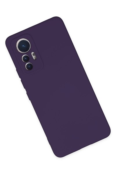 Mey İthalat®   Mi 12 Lite Kılıf Nano içi Kadife Silikon - Mor