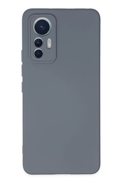 Mey İthalat®   Mi 12 Lite Kılıf Nano içi Kadife Silikon - Gri
