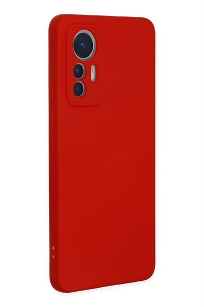 Mey İthalat®   Mi 12 Lite Kılıf Nano içi Kadife Silikon - Kırmızı