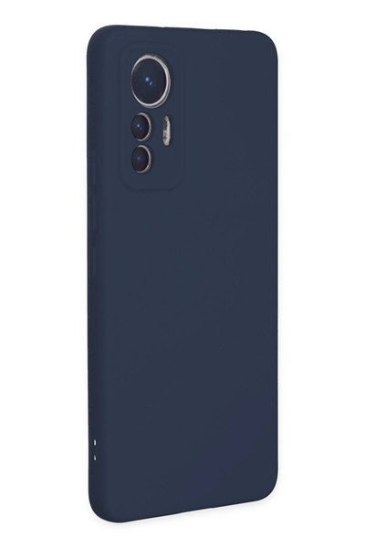Mey İthalat®   Mi 12 Lite Kılıf Nano içi Kadife Silikon - Lacivert
