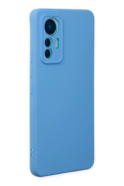 Mey İthalat®   Mi 12 Lite Kılıf Nano içi Kadife Silikon - Mavi