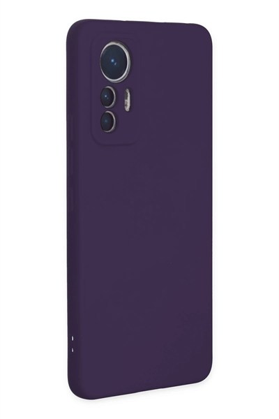 Mey İthalat®   Mi 12 Lite Kılıf Nano içi Kadife Silikon - Mor