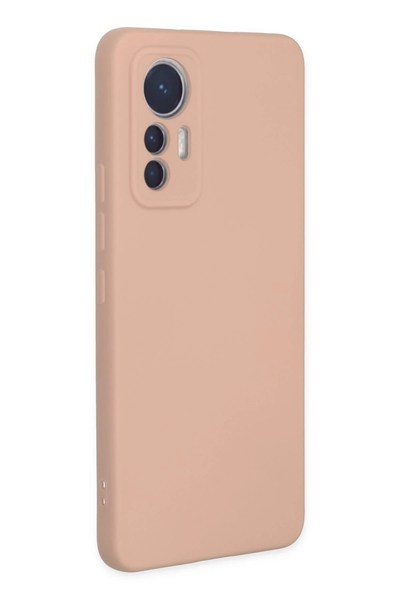Mey İthalat®   Mi 12 Lite Kılıf Nano içi Kadife Silikon - Pudra