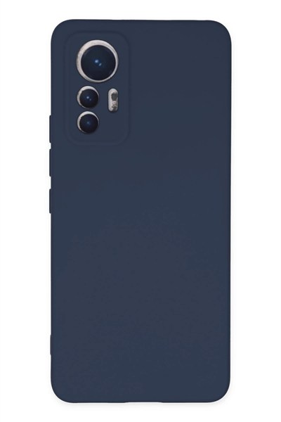 Mey İthalat®   Mi 12 Lite Kılıf Nano içi Kadife Silikon - Lacivert