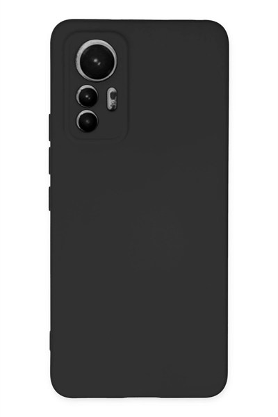 Mey İthalat®   Mi 12 Lite Kılıf Nano içi Kadife Silikon - Siyah