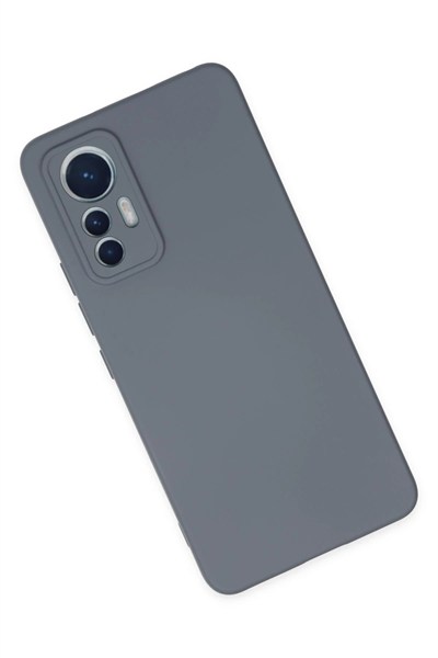 Mey İthalat®   Mi 12 Lite Kılıf Nano içi Kadife Silikon - Gri