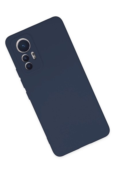 Mey İthalat®   Mi 12 Lite Kılıf Nano içi Kadife Silikon - Lacivert