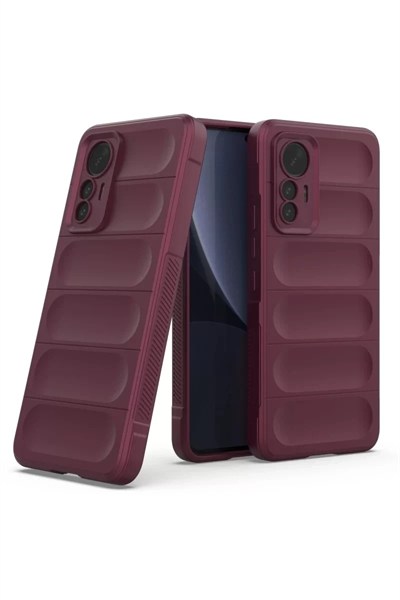Mey İthalat®   Mi 12 Lite Kılıf Optimum Silikon - Bordo